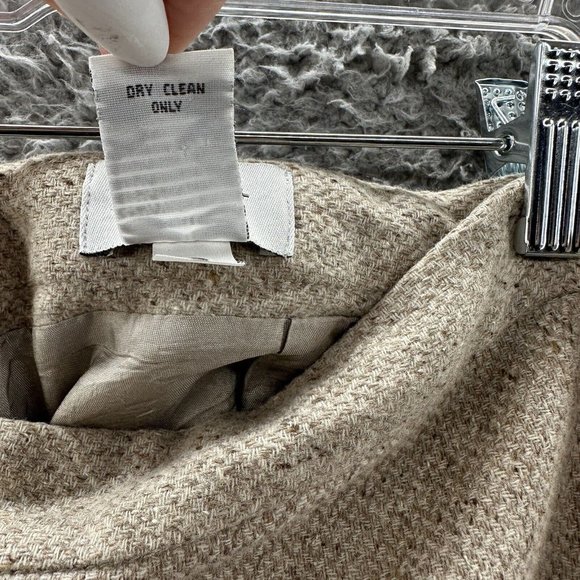 LOFT Skirt Women's 8 Beige Houndstooth Print Pencil Skirt Ladies 8 - Picture 5 of 14